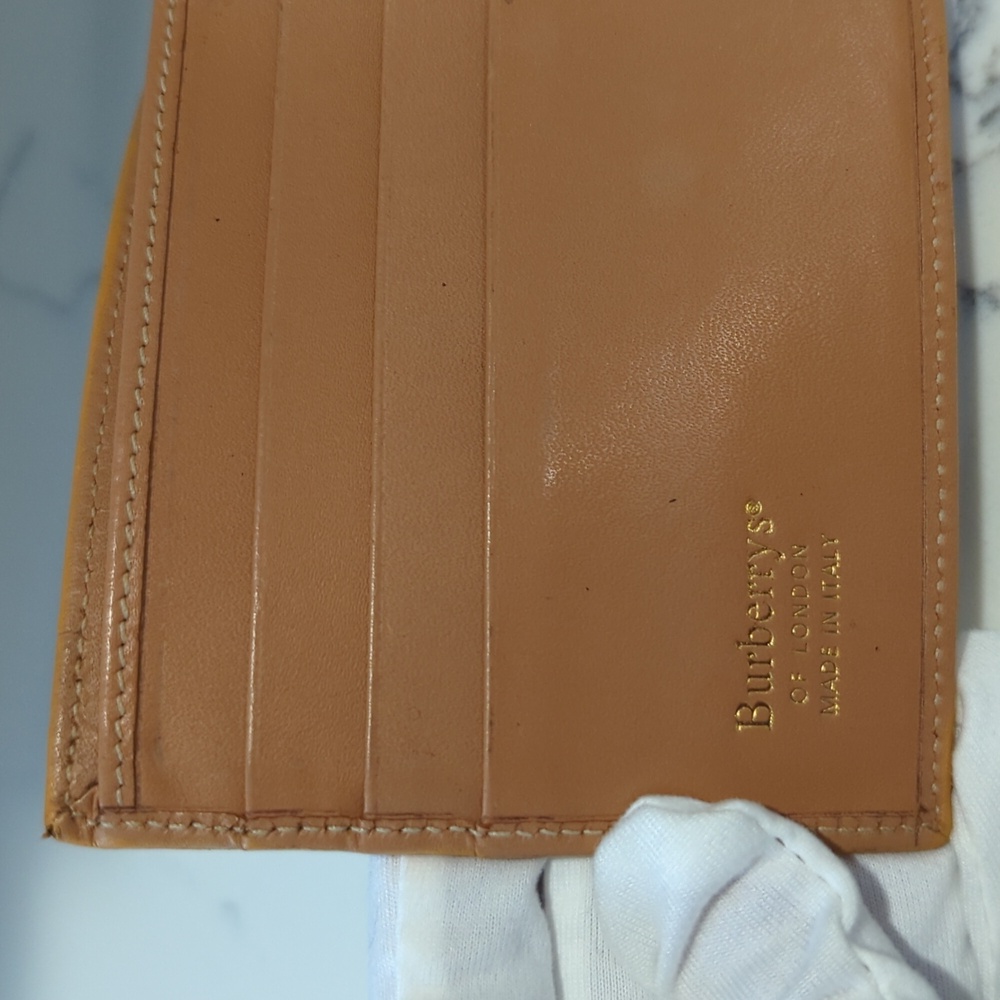 Burberry Bifold Nova Check Blue Plaid Leather Men's Wallet - Picture 4 of 15